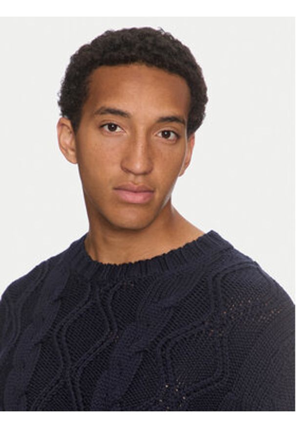 PAUL & SHARK - Paul&Shark Sweter 14311084 Granatowy Regular Fit. Kolor: niebieski. Materiał: wełna