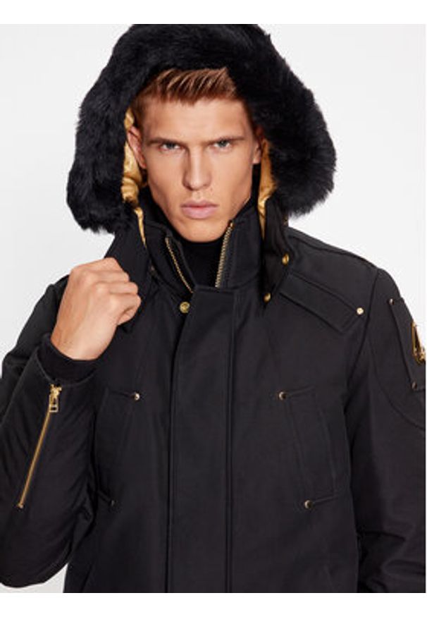 Moose Knuckles Parka Stag Lake M39MP261GS Czarny. Kolor: czarny. Materiał: bawełna
