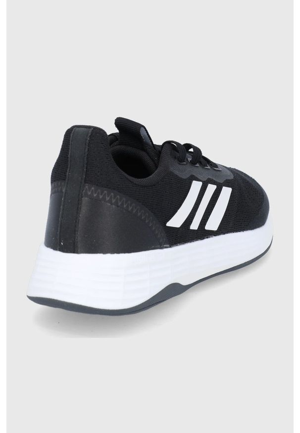 Adidas - adidas Buty kolor czarny. Okazja: na plażę. Nosek buta: okrągły. Zapięcie: sznurówki. Kolor: czarny. Materiał: materiał, guma. Model: Adidas Racer