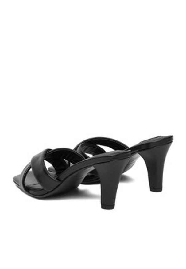 Gino Rossi - GINO ROSSI Klapki EO-GL95F-970 Czarny. Kolor: czarny. Materiał: skóra