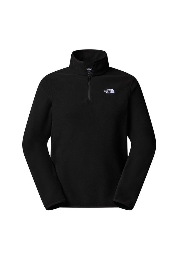 Bluza męska The North Face Glacier 1/4 Zip Fleece 0A8D0QJK31 - czarna. Kolor: czarny. Materiał: poliester, dzianina, polar. Styl: klasyczny. Sport: narciarstwo