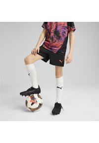 Puma - Młodzieżowe szorty piłkarskie IndividualCUP PUMA Black. Kolor: czarny. Sport: piłka nożna