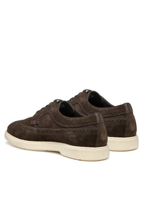 Geox Półbuty U Spherica Ec17 U55LAE 00022 C6006 Brązowy. Kolor: brązowy. Materiał: zamsz, skóra