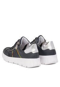 Rieker Sneakersy N1313-14 Granatowy. Kolor: niebieski. Materiał: skóra #7