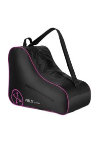 NILS EXTREME - Torba pokrowiec z zamkiem na łyżworolki TS306 Nils Extreme. Kolor: wielokolorowy, różowy, czarny
