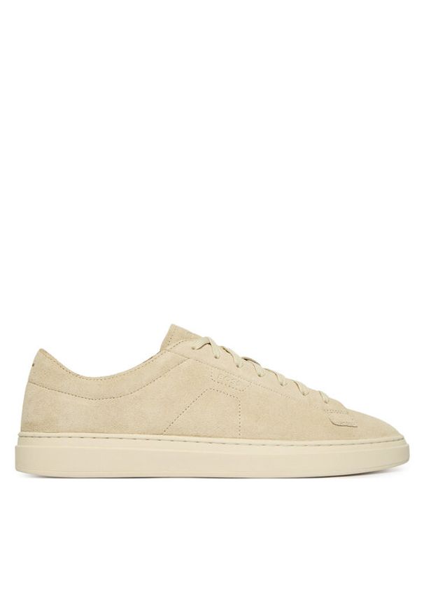 BOSS Sneakersy Kieran 50563162 Biały. Kolor: biały. Materiał: skóra, zamsz