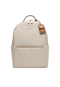 MICHAEL Michael Kors Plecak Sable 30T5G3XB3B Beżowy. Kolor: beżowy. Materiał: skóra