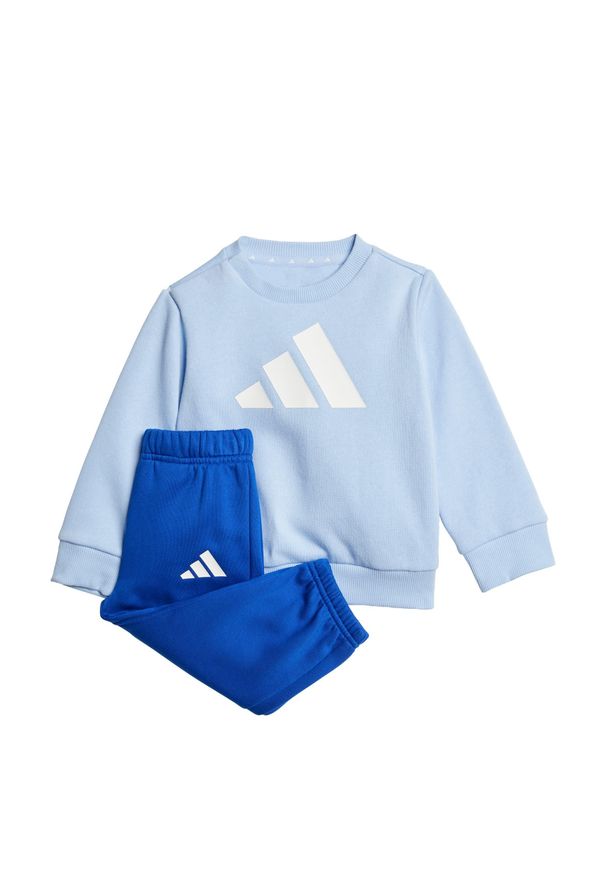 Adidas - Dres Essentials Kids. Okazja: na uczelnię. Kolor: biały, niebieski, wielokolorowy. Materiał: dresówka. Styl: sportowy
