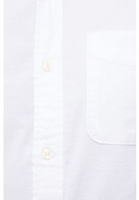 Premium by Jack&Jones Koszula męska kolor biały slim z kołnierzykiem button-down. Typ kołnierza: button down. Kolor: biały. Materiał: tkanina, bawełna. Długość rękawa: długi rękaw. Długość: długie. Wzór: gładki #4