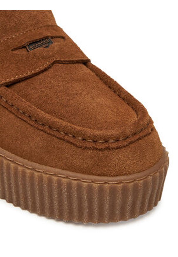 Weekend Max Mara Mokasyny Kapokloafer 2525526054600 Brązowy. Kolor: brązowy. Materiał: zamsz, skóra