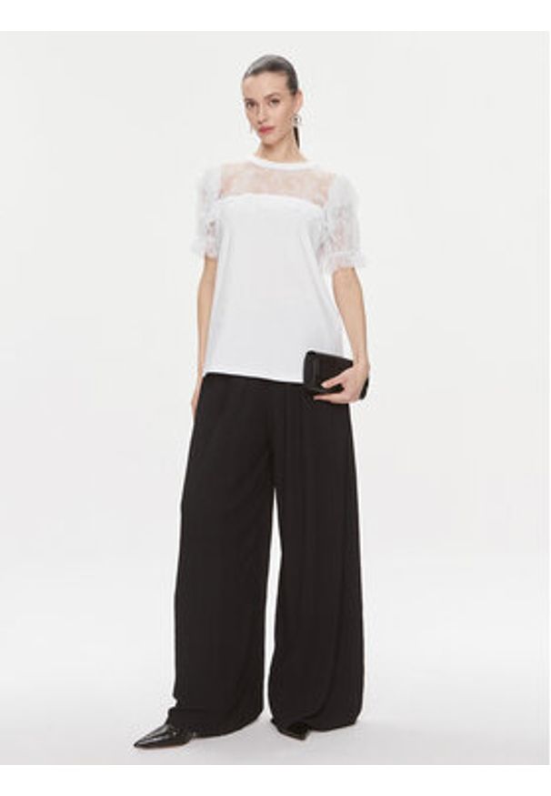 TwinSet - TWINSET Bluzka 241TP2217 Biały Regular Fit. Kolor: biały. Materiał: bawełna