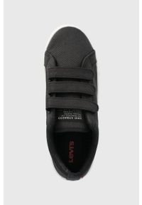 Levi's® - Levi's tenisówki Malibu 2.0 Velcro damskie kolor czarny. Okazja: na spotkanie biznesowe. Nosek buta: okrągły. Kolor: czarny. Materiał: guma. Styl: biznesowy #5