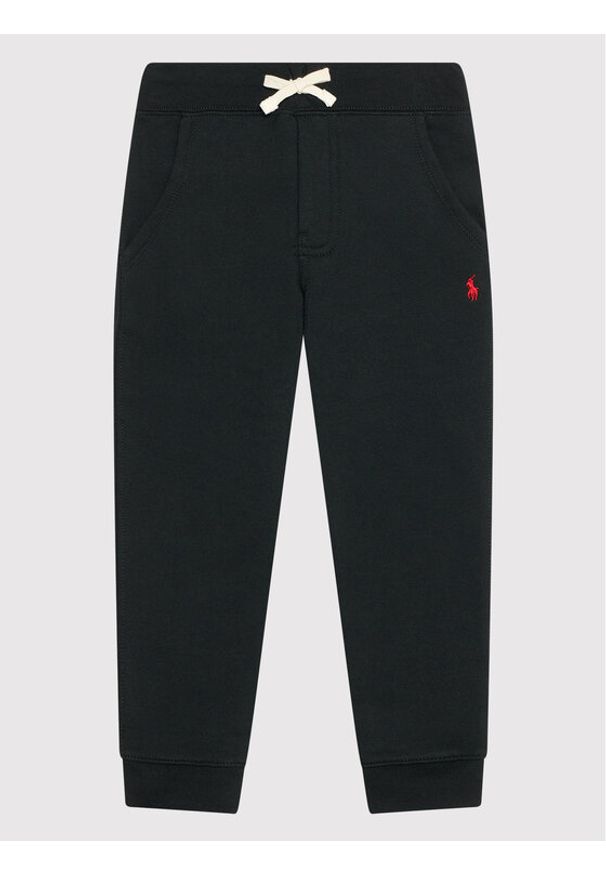 Polo Ralph Lauren Spodnie dresowe 323720897002 Czarny Regular Fit. Kolor: czarny. Materiał: bawełna, dresówka