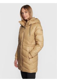 columbia - Columbia Płaszcz zimowy Icy Heights II 2007824 Beżowy Regular Fit. Kolor: beżowy. Materiał: syntetyk. Sezon: zima