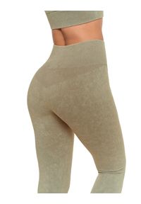Beżowy Damskie Komplet Top + Legginsy Moraj. Okazja: na co dzień. Kolor: beżowy. Długość rękawa: krótki rękaw. Długość: krótkie. Styl: sportowy, casual, elegancki #5