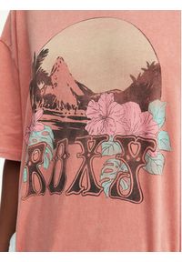 Roxy T-Shirt Talloversize Washed ERJZT06081 Pomarańczowy jasny Loose Fit. Kolor: pomarańczowy. Materiał: bawełna #5