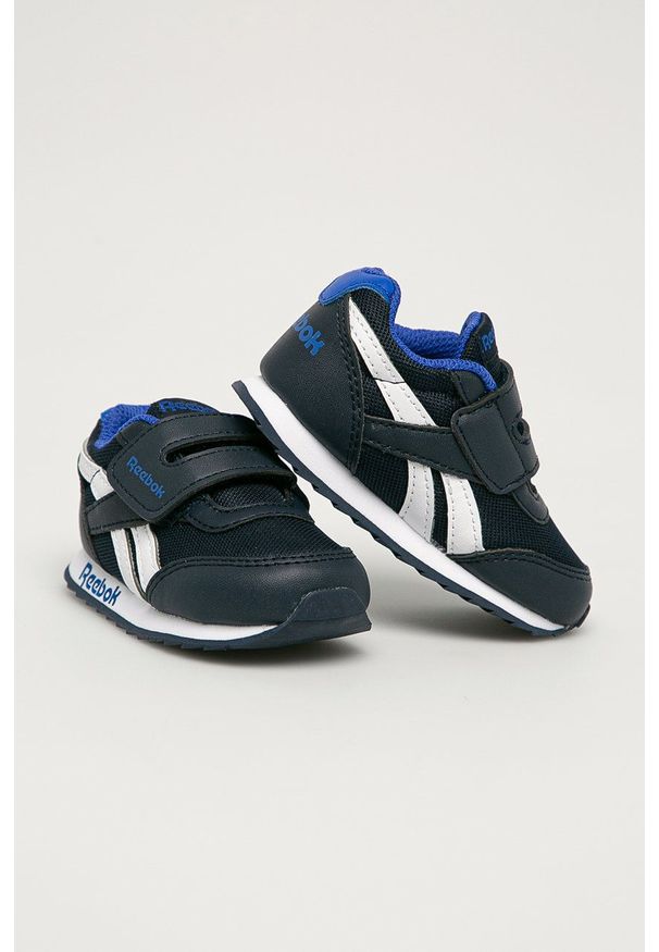 Reebok Classic - Buty dziecięce Royal CLJOG. Nosek buta: okrągły. Zapięcie: rzepy. Kolor: niebieski. Materiał: guma. Model: Reebok Royal, Reebok Classic
