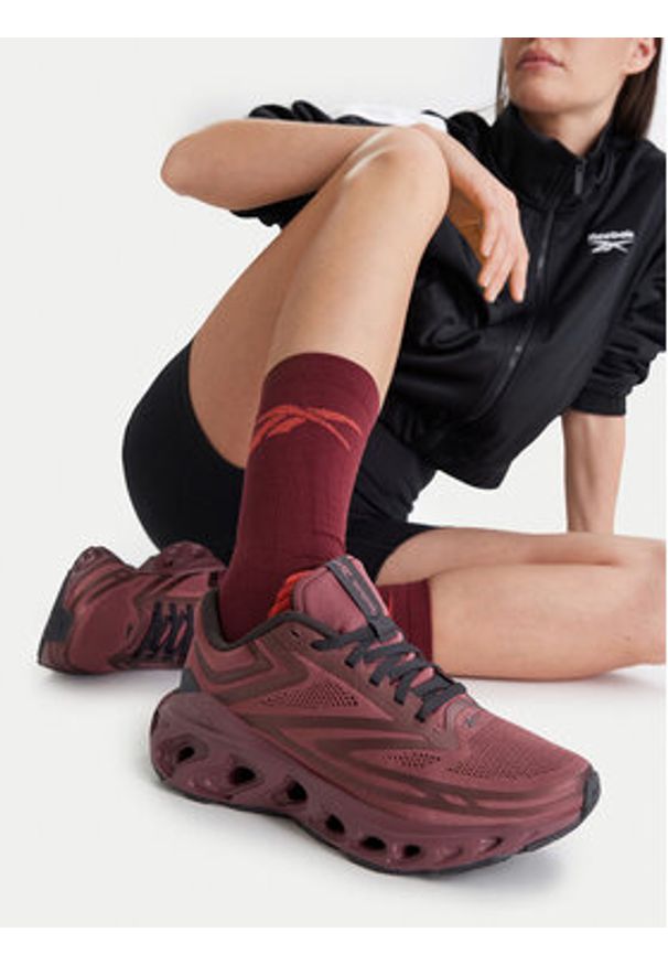 Reebok Buty do biegania EO-FUEL FLEX RUN 100244527 W Bordowy. Kolor: czerwony. Materiał: materiał. Sport: bieganie