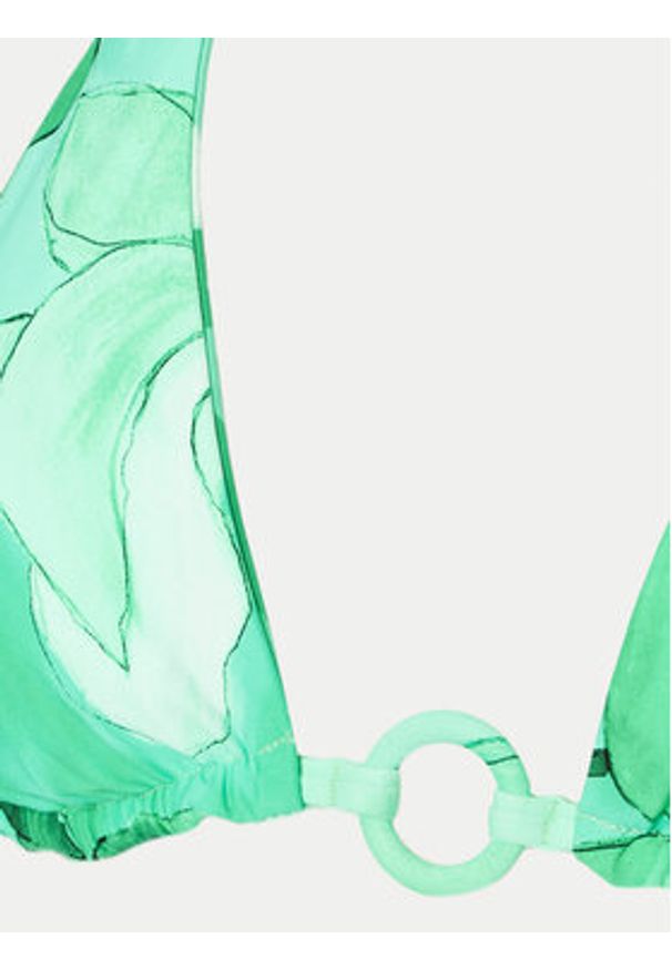 Seafolly Góra od bikini Secret Garden 31412-220 Zielony. Kolor: zielony. Materiał: syntetyk