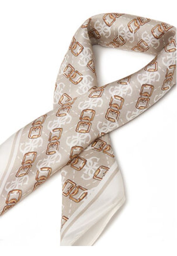 Guess Apaszka AW5454 SIL03 Beżowy. Kolor: beżowy. Materiał: jedwab