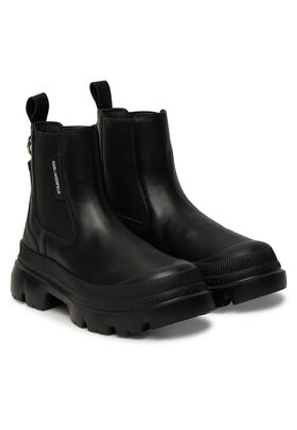 Karl Lagerfeld - KARL LAGERFELD Sztyblety KL43545 Czarny. Kolor: czarny. Materiał: skóra