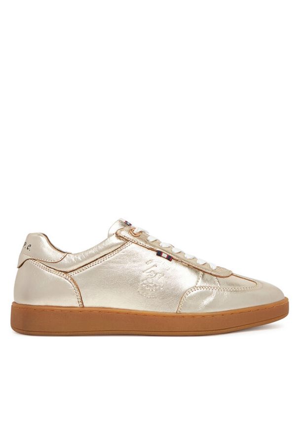 Beverly Hills Polo Club Sneakersy WI44-VOUN-02 Złoty. Kolor: złoty. Materiał: skóra