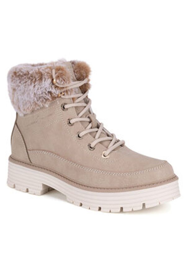 Beverly Hills Polo Club Trzewiki V12-703 Beżowy. Kolor: beżowy. Materiał: materiał