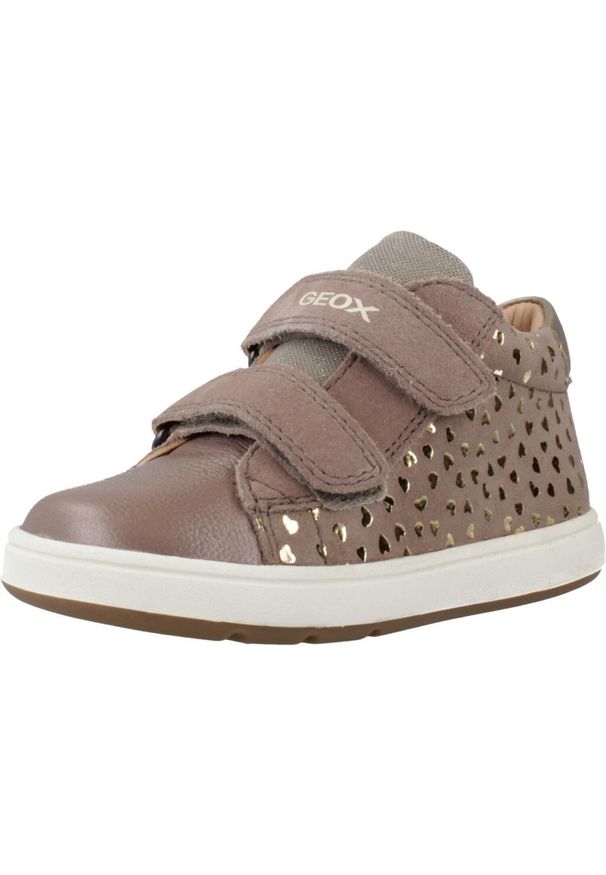 Geox - Buty GEOX B BIGLIA Rose. Kolor: różowy. Materiał: tkanina, skóra. Sport: turystyka piesza