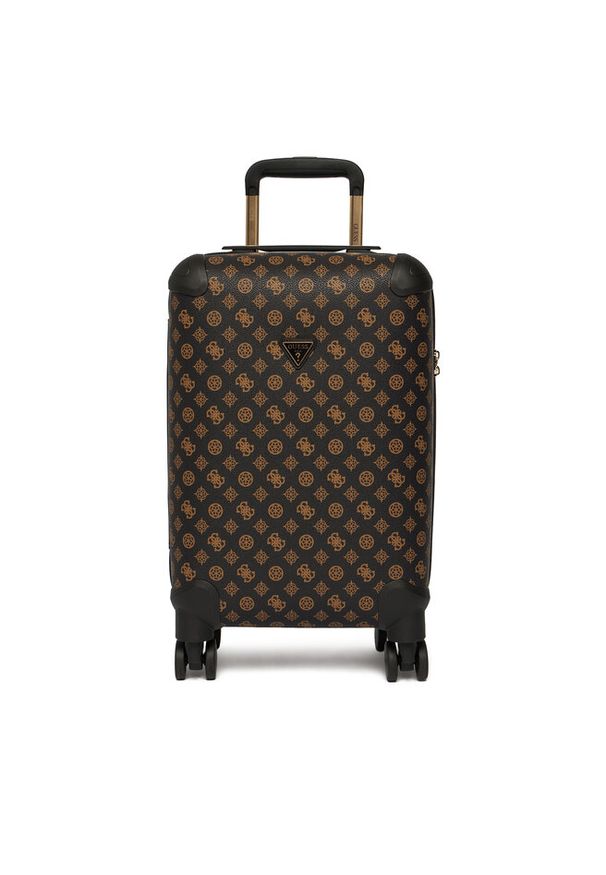 Walizka kabinowa Guess. Kolor: brązowy