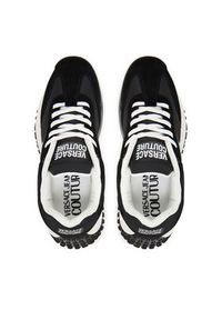 Versace Jeans Couture Sneakersy 79YA3SN4 ZSD02 Czarny. Kolor: czarny. Materiał: materiał