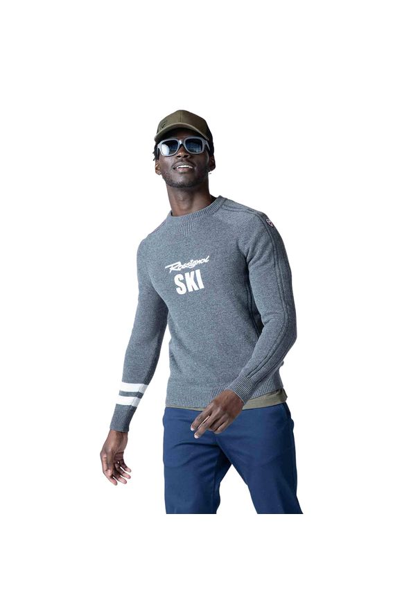 Sweter męski Rossignol Signature Rossignol Knit. Kolor: szary. Styl: sportowy