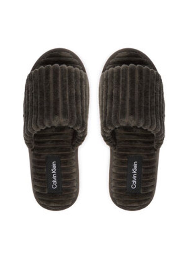 Calvin Klein Jeans Kapcie YW0YW01915 Szary. Kolor: szary. Materiał: materiał