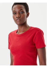 Hugo - HUGO T-Shirt Delanor 50512000 Czerwony Slim Fit. Kolor: czerwony. Materiał: bawełna #5