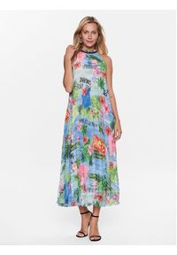 Ermanno Firenze Sukienka letnia D42EQ048EB8 Kolorowy Regular Fit. Materiał: syntetyk. Wzór: kolorowy. Sezon: lato #2