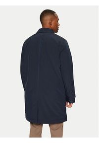 TOMMY HILFIGER - Tommy Hilfiger Płaszcz przejściowy MW0MW37651 Granatowy Regular Fit. Kolor: niebieski. Materiał: syntetyk