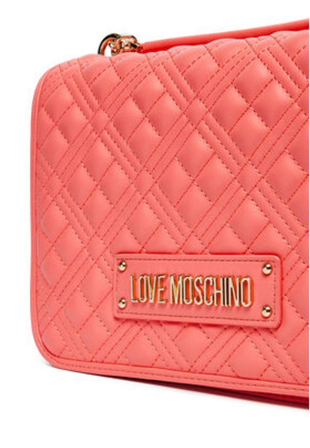 Love Moschino - LOVE MOSCHINO Torebka JC4000PP1MLA0464 Koralowy. Kolor: pomarańczowy. Materiał: skórzane