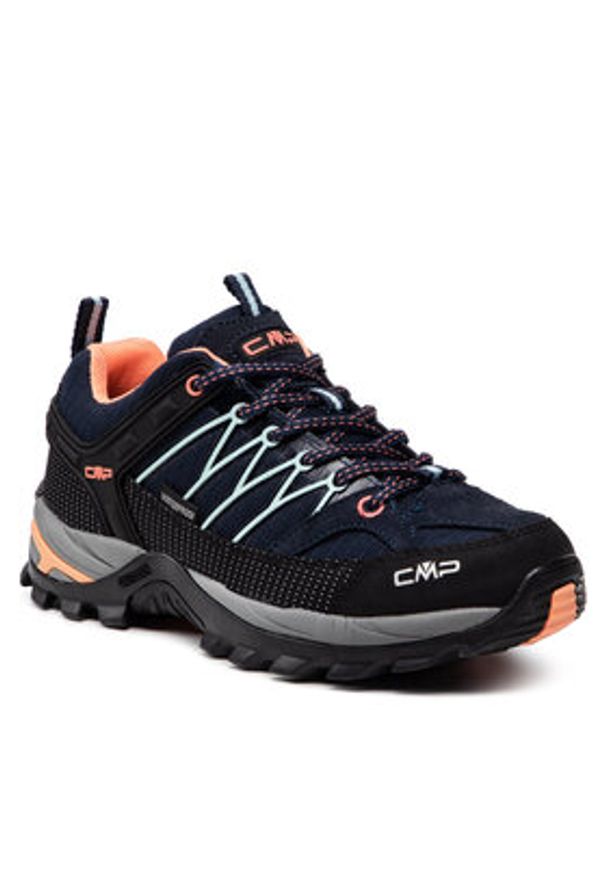 CMP Trekkingi Rigel Low Wmn Trekking Shoes Wp 3Q54456 Granatowy. Kolor: niebieski. Materiał: skóra, nubuk