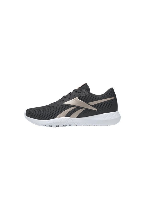 Buty do chodzenia damskie Reebok Flexagon Energy TR. Zapięcie: sznurówki. Kolor: wielokolorowy, różowy, beżowy, szary. Materiał: materiał, syntetyk, tkanina. Szerokość cholewki: normalna. Sport: turystyka piesza