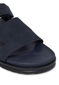 TOMMY HILFIGER - Tommy Hilfiger Klapki Adjustable Premium Suede FM0FM05774 Granatowy. Kolor: niebieski. Materiał: zamsz, skóra #3