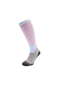 POEDERBAAS - Skarpety narciarskie - Damskie - Wełna merynosowa - Pro - Fioletowe. Kolor: fioletowy. Materiał: poliamid, elastan, wełna. Sport: narciarstwo #1