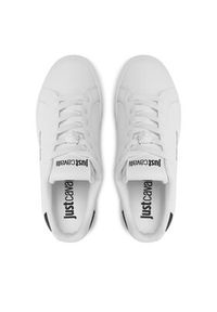 Just Cavalli Sneakersy 74QB3SB3 Biały. Kolor: biały. Materiał: skóra