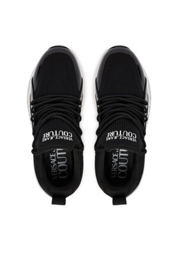 Versace Jeans Couture Sneakersy 80VA3SA8 Czarny. Kolor: czarny. Materiał: materiał