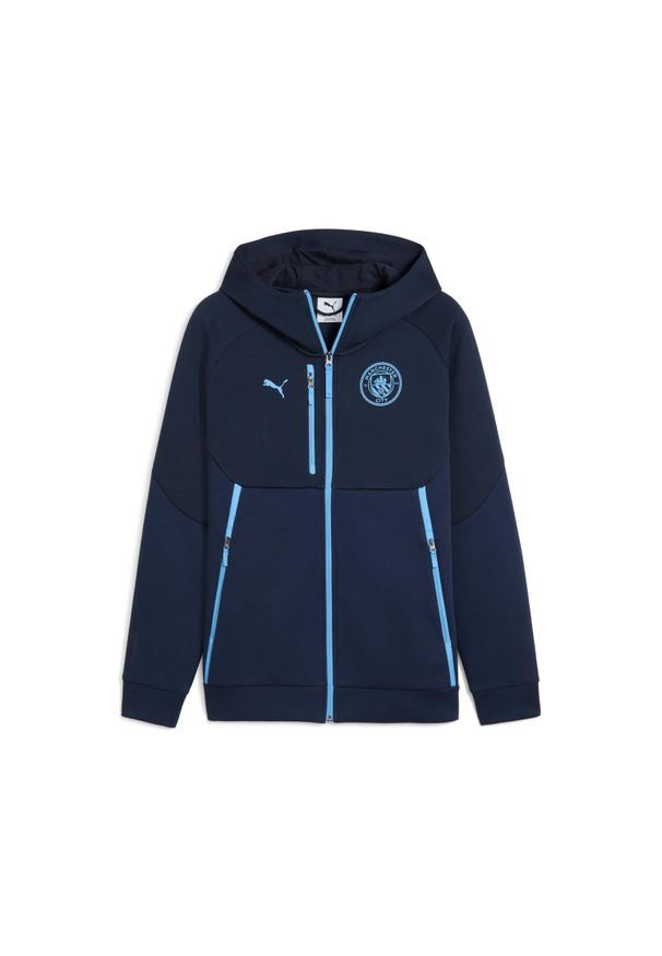 Puma - Rozpinana bluza Manchester City 2025/26. Kolor: niebieski. Sport: piłka nożna