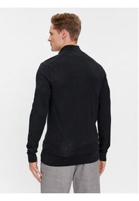 Calvin Klein Sweter K10K110421 Czarny Regular Fit. Kolor: czarny. Materiał: wełna