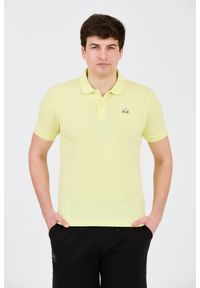 La Martina - LA MARTINA Cytrynowe męskie polo z małym logo, Rozmiar M. Typ kołnierza: polo. Kolor: żółty #1