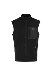 Regatta - Męska Kamizelka Polarowa Frankie. Kolor: czarny. Materiał: polar. Styl: sportowy. Sport: turystyka piesza #1