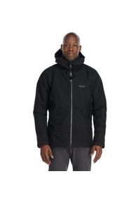 Kurtka przeciwdeszczowa męska Rab Namche GTX Jacket z kapturem. Typ kołnierza: kaptur. Kolor: czarny