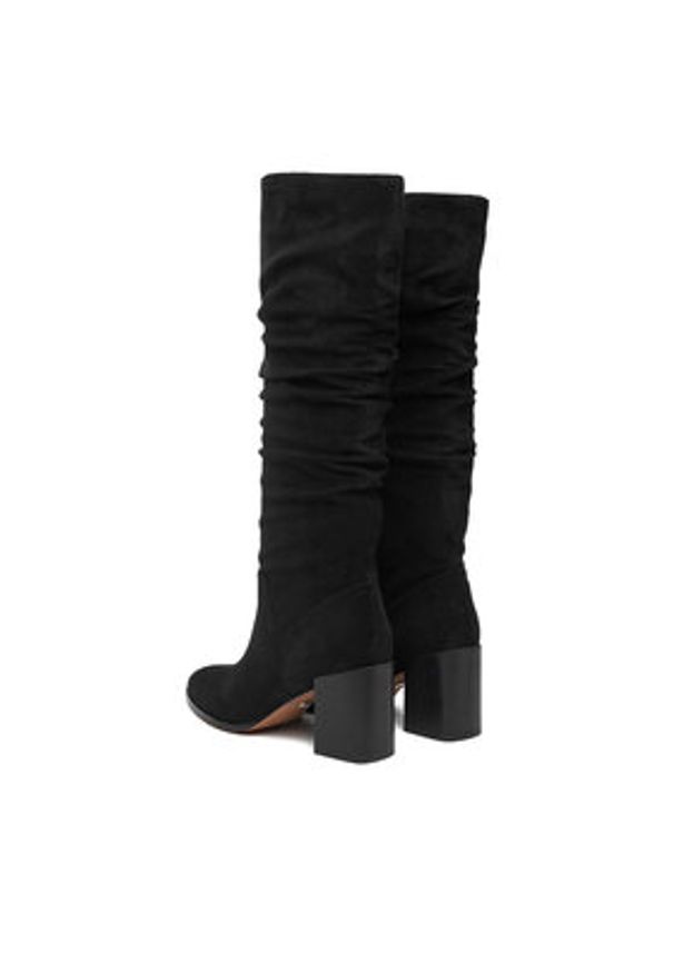 Nine West Kozaki CEO-BASZIRA-01 Czarny. Kolor: czarny. Materiał: materiał