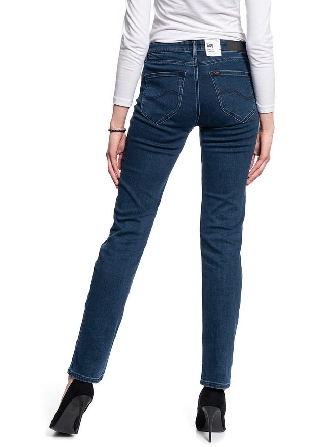 Lee - DAMSKIE SPODNIE JEANSOWE LEE Marion Straight DARK JONI L301PHWV 112105873