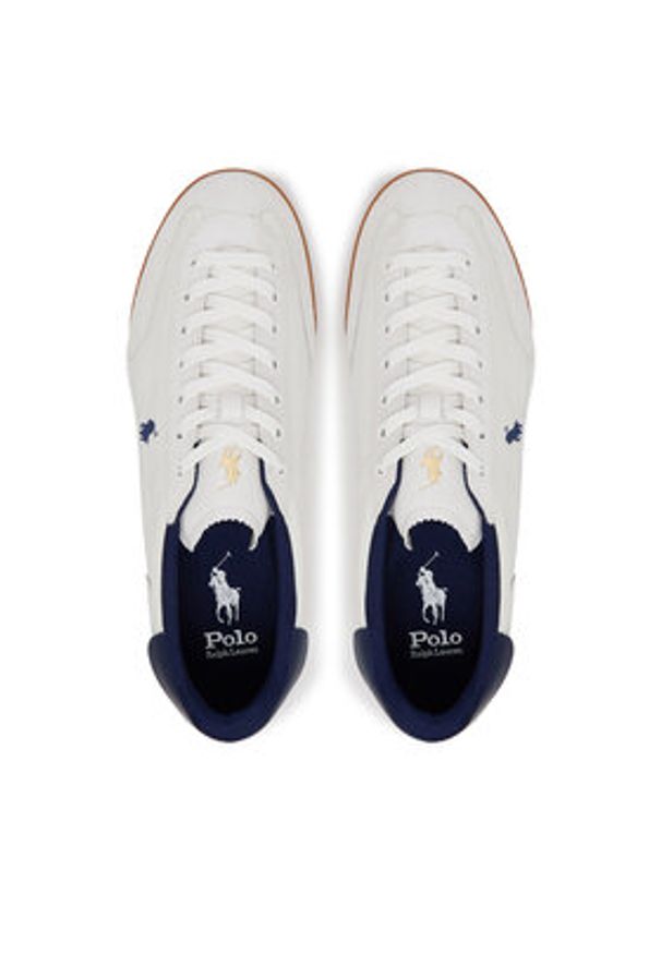 Polo Ralph Lauren Sneakersy 809968177001 Biały. Kolor: biały. Materiał: skóra, zamsz